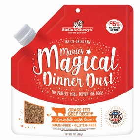 Stella & Chewys Maries Magical Dinner Dust Beef Grain Free Freeze-Dried Raw Dog Food 7oz horse supplement horse vitamins animal probiotics livestock digestive aid horse immune booster
