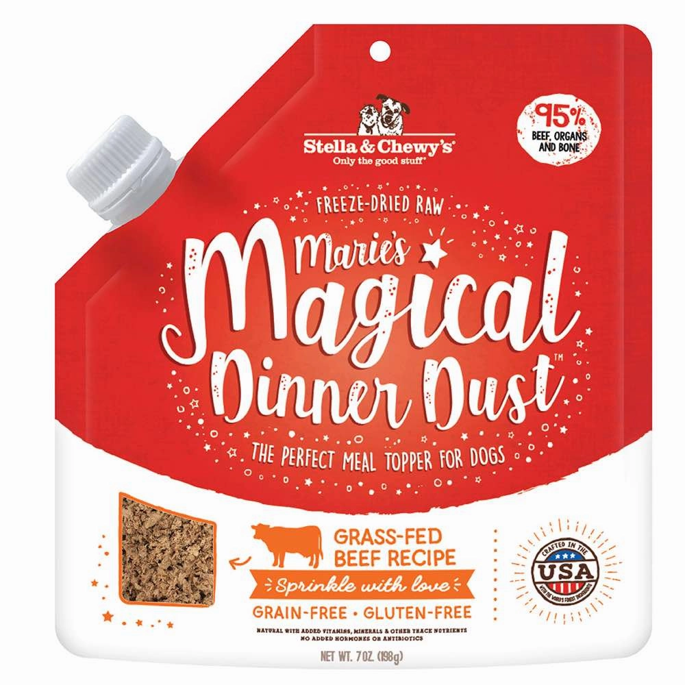 Stella & Chewys Maries Magical Dinner Dust Beef Grain Free Freeze-Dried Raw Dog Food 7oz horse supplement horse vitamins animal probiotics livestock digestive aid horse immune booster