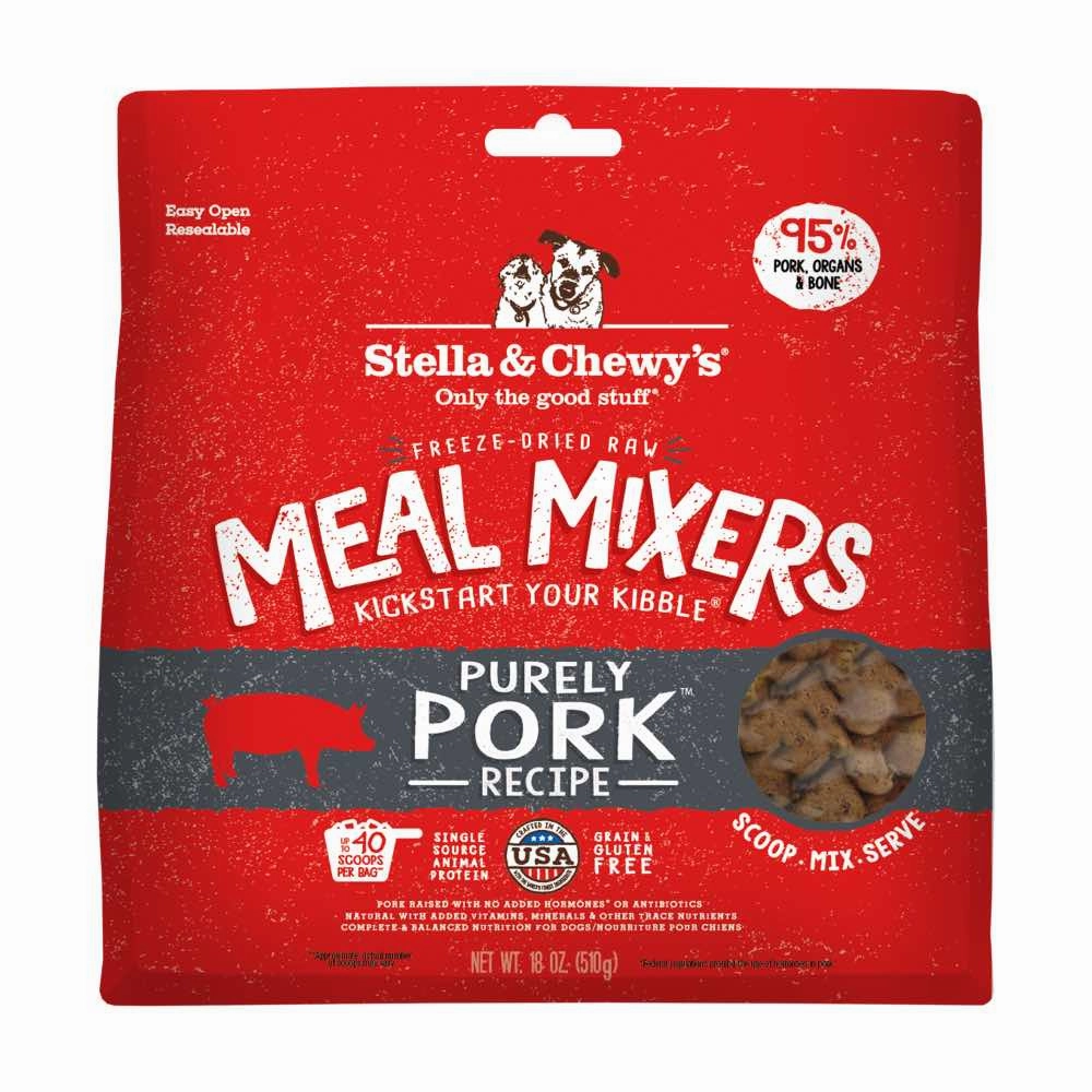 Stella & Chewys Meal Mixers Purely Pork Freeze-Dried Dog Food 18oz horse supplement horse vitamins animal probiotics livestock digestive aid horse immune booster