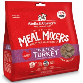 Stella & Chewys Meal Mixers Tantalizing Turkey Grain-Free Freeze-Dried Raw Dog Food horse supplement horse vitamins animal probiotics livestock digestive aid horse immune booster