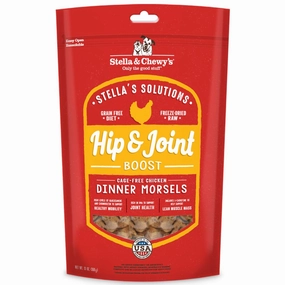 Stella & Chewys Stellas Solutions Hip & Joint Boost Chicken Grain-Free Freeze-Dried Raw Dog Food horse supplement horse vitamins animal probiotics livestock digestive aid horse immune booster