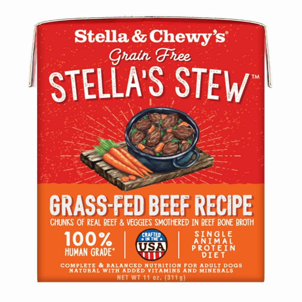 Stella & Chewys Stellas Stew Grass-Fed Beef Grain-Free Adult Wet Dog Food 11oz dog sweater dog tuxedo dog dress holiday dog outfit dog birthday shirt