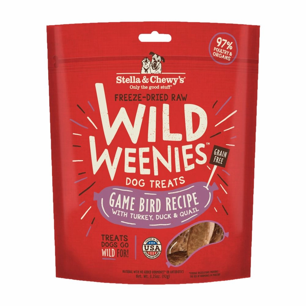 Stella & Chewys Wild Weenies Game Bird Recipe Grain-Free Freeze-Dried Dog Treats 3.25oz chicken fence goat pen animal fencing electric fencing portable livestock fence