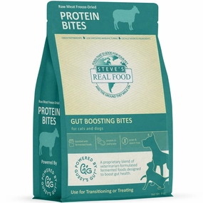 Steve's Real Food Protein Bites Lamb Grain-Free Freeze-Dried Raw Treats For Cats & Dogs 4oz premium cat food dental cat treats cat chicken treats tuna cat food cat fish treats