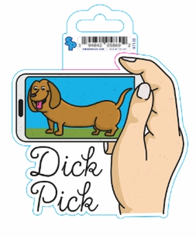 Sticker - Large - Dick Pick dog pain relief hip joint supplement senior dog care pet arthritis aid dog skin supplement
