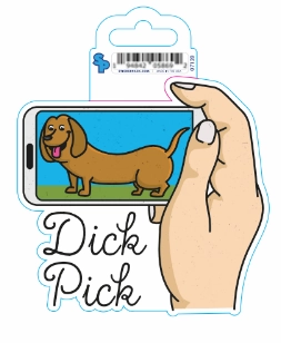 Sticker - Large - Dick Pick dog pain relief hip joint supplement senior dog care pet arthritis aid dog skin supplement