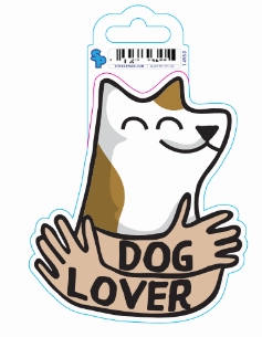 Sticker - Large - Dog Lover dog pain relief hip joint supplement senior dog care pet arthritis aid dog skin supplement