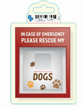 Sticker - Large - Dog Sayings - Emergency Dog Rescue Sign dog pain relief hip joint supplement senior dog care pet arthritis aid dog skin supplement