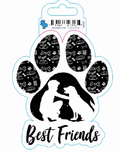 Sticker - Large - Dog Sayings - Paw Best Friends dog pain relief hip joint supplement senior dog care pet arthritis aid dog skin supplement