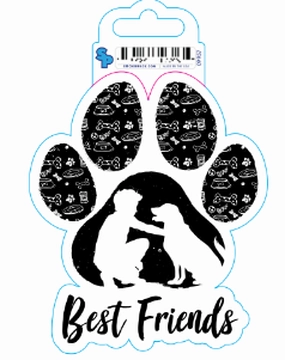 Sticker - Large - Dog Sayings - Paw Best Friends dog pain relief hip joint supplement senior dog care pet arthritis aid dog skin supplement