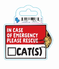 Sticker - Small - Cat Sayings - Emergency Cat Rescue dog pain relief hip joint supplement senior dog care pet arthritis aid dog skin supplement