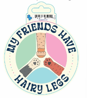 Sticker - Small - Cat Sayings - Hairy Friends dog pain relief hip joint supplement senior dog care pet arthritis aid dog skin supplement