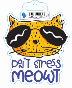 Sticker - Small - Cat Stress Meowt dog pain relief hip joint supplement senior dog care pet arthritis aid dog skin supplement