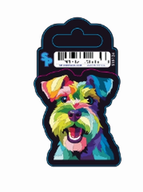 Sticker - Small - Color Patches - Miniature Schnauzer dog pain relief hip joint supplement senior dog care pet arthritis aid dog skin supplement