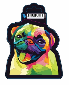 Sticker - Small - Color Patches - Pug dog pain relief hip joint supplement senior dog care pet arthritis aid dog skin supplement