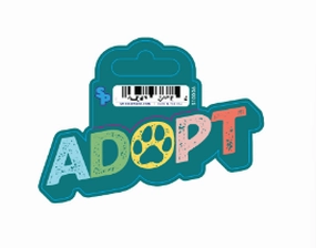 Sticker - Small - Dog Sayings - Adopt dog pain relief hip joint supplement senior dog care pet arthritis aid dog skin supplement