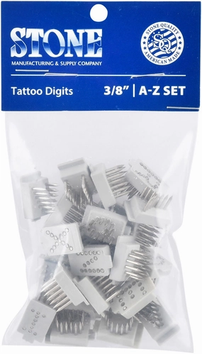 Stone Standard Tattoo Letters, A-Z Set multi-pet food pet bundle kits pet care sets pet health combos pet treat packs