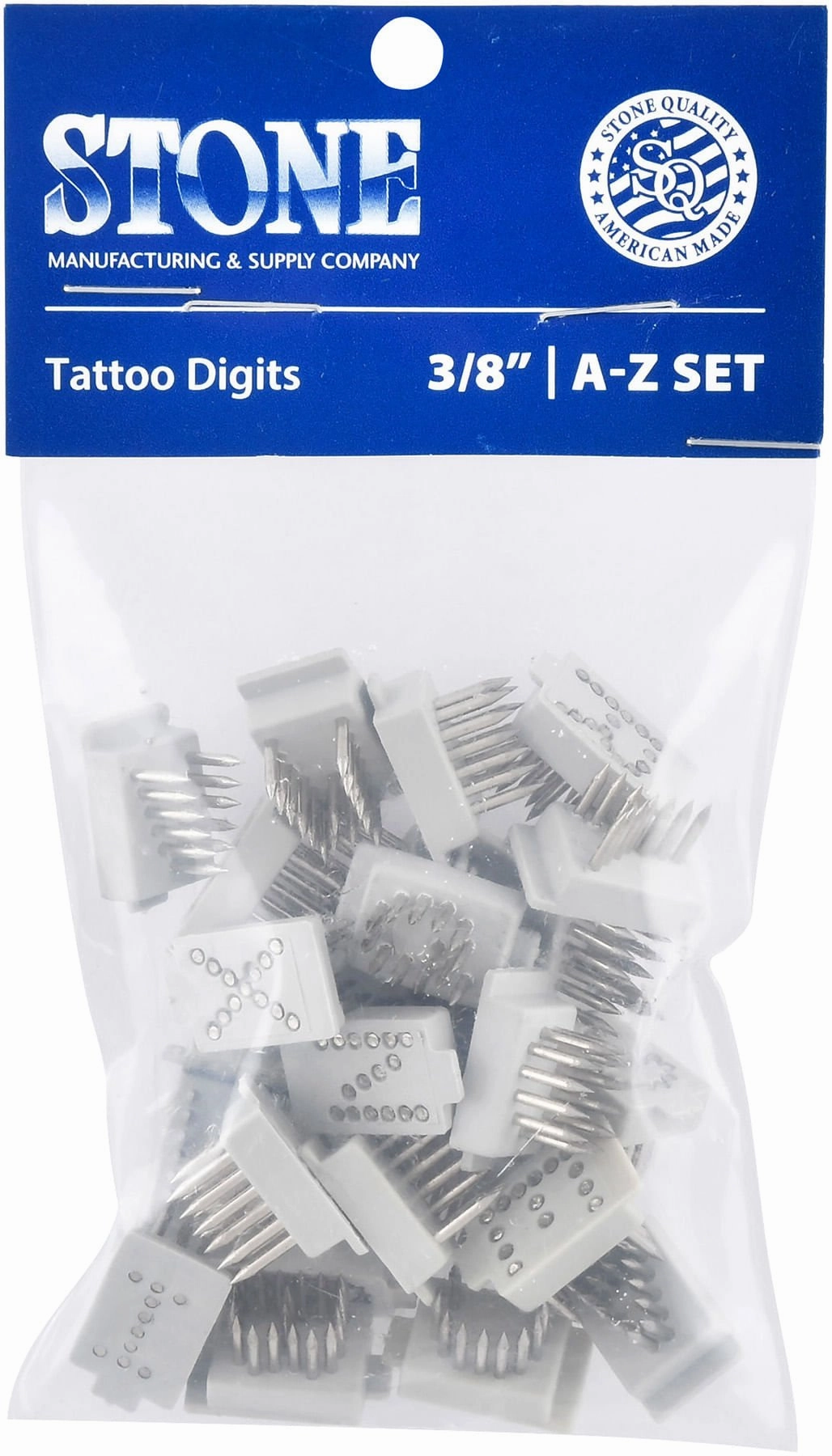 Stone Standard Tattoo Letters, A-Z Set