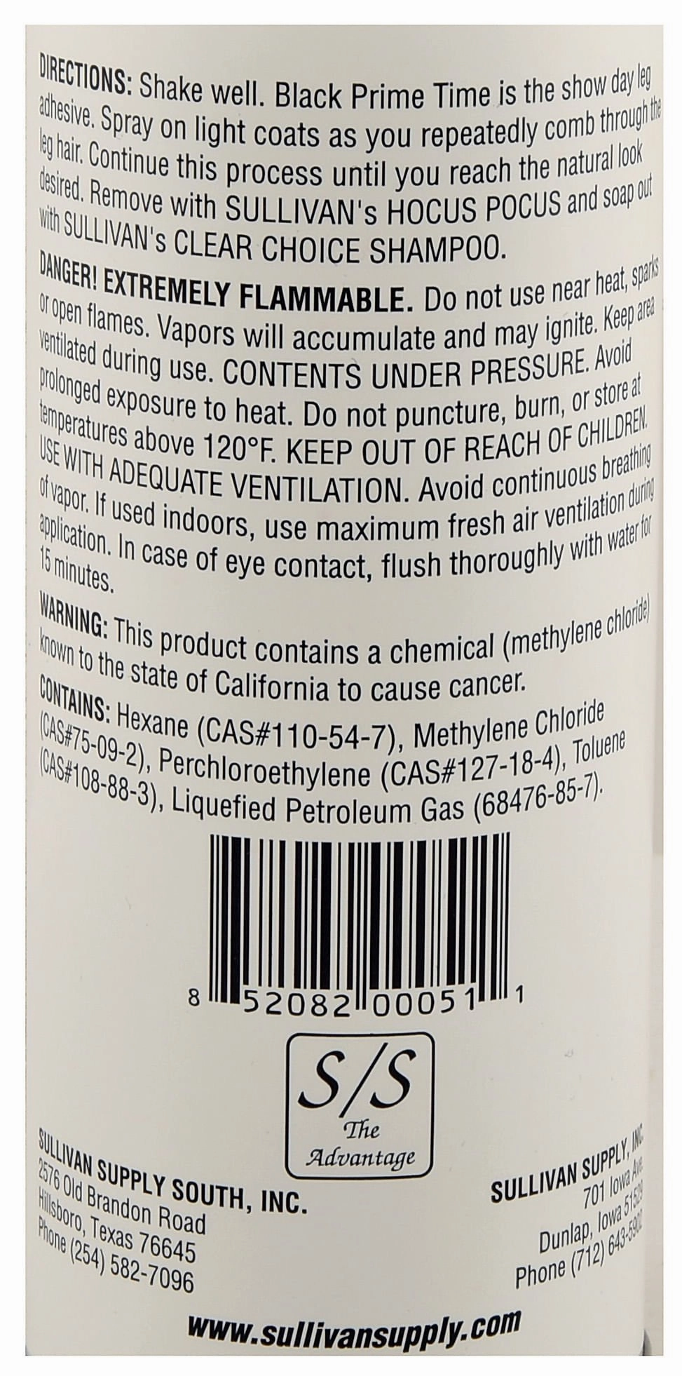 Sullivan's Prime Time Adhesive