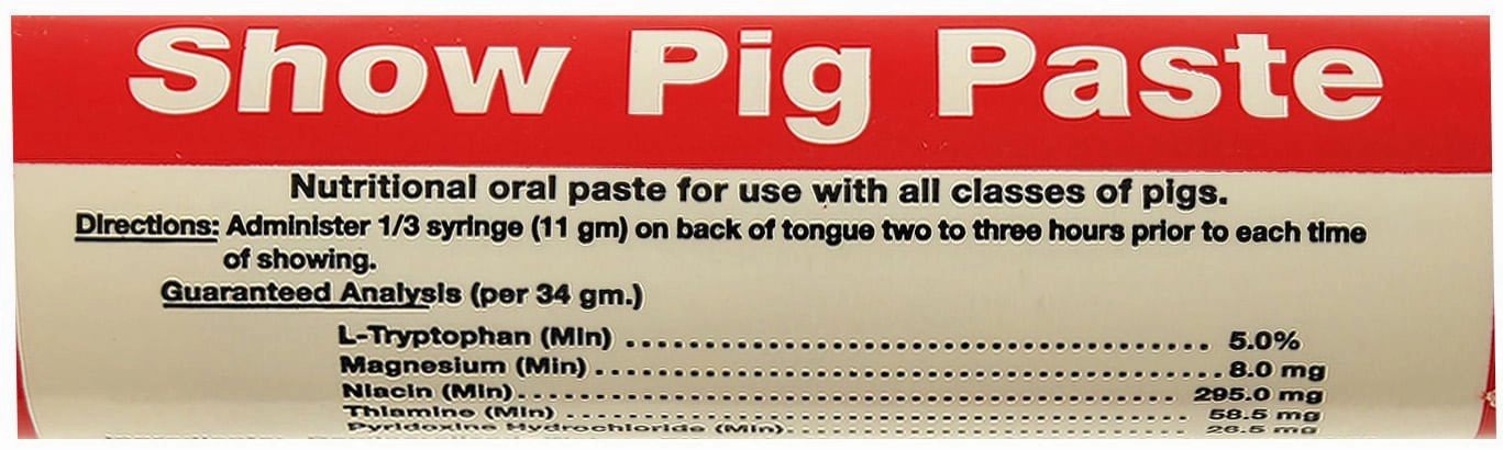 Sullivan's Show Pig Paste