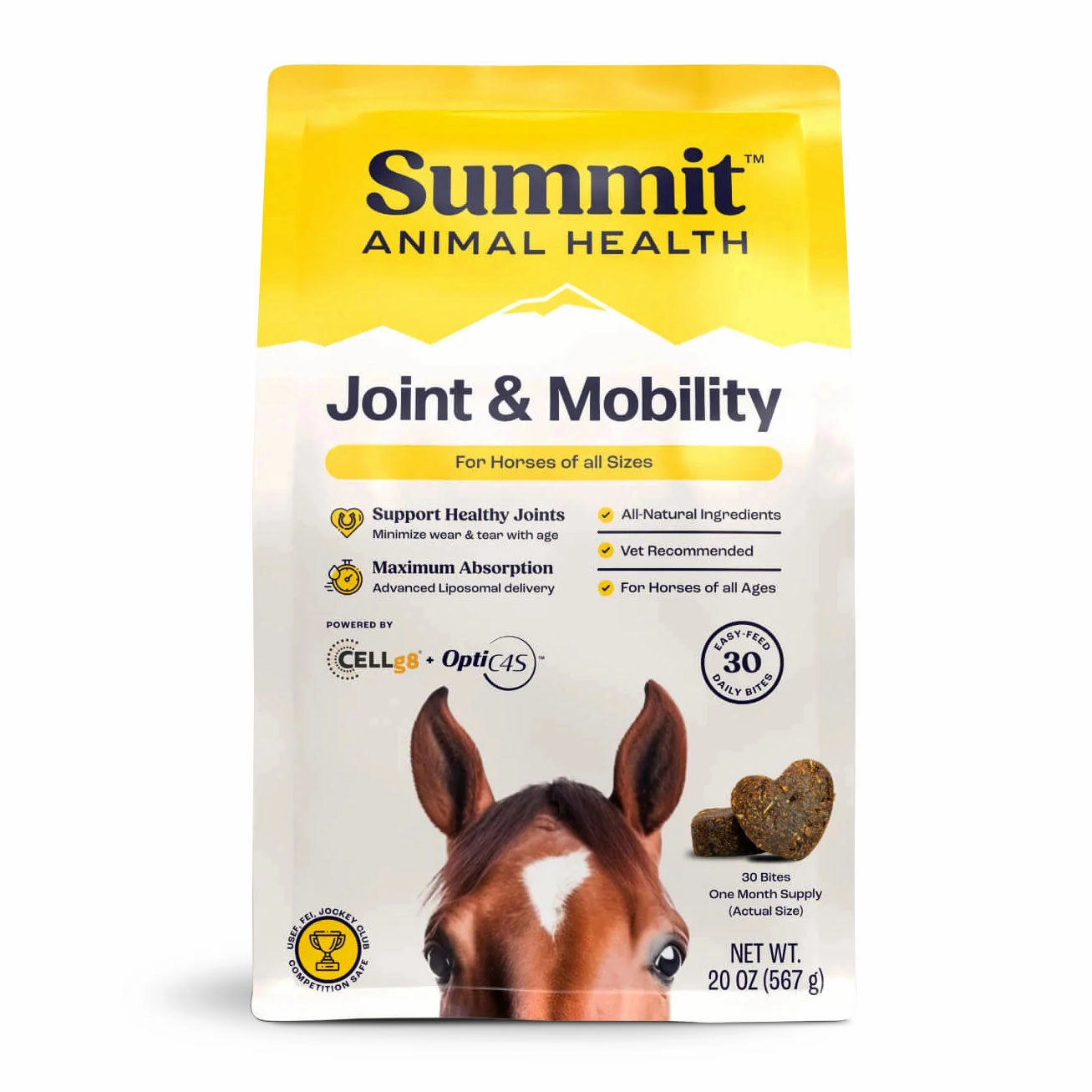 Summit Animal Health - Joint & Mobility BITES for Horses, 30 ct pet shampoo conditioner combo pet detangler pet skin care flea shampoo