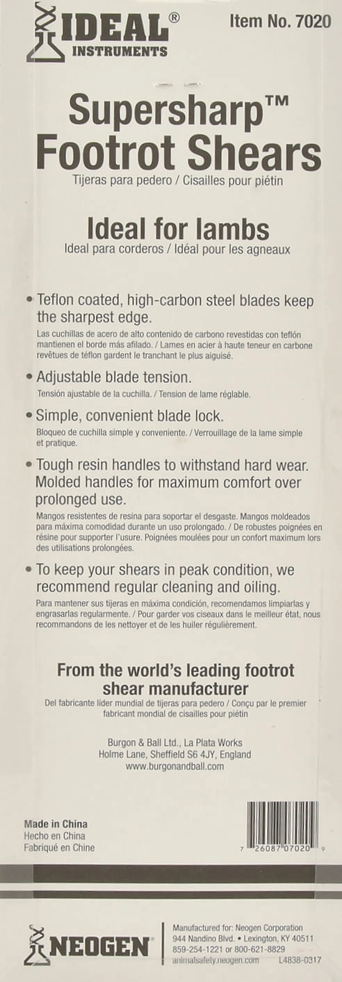 SuperSharp Foot Rot Shears