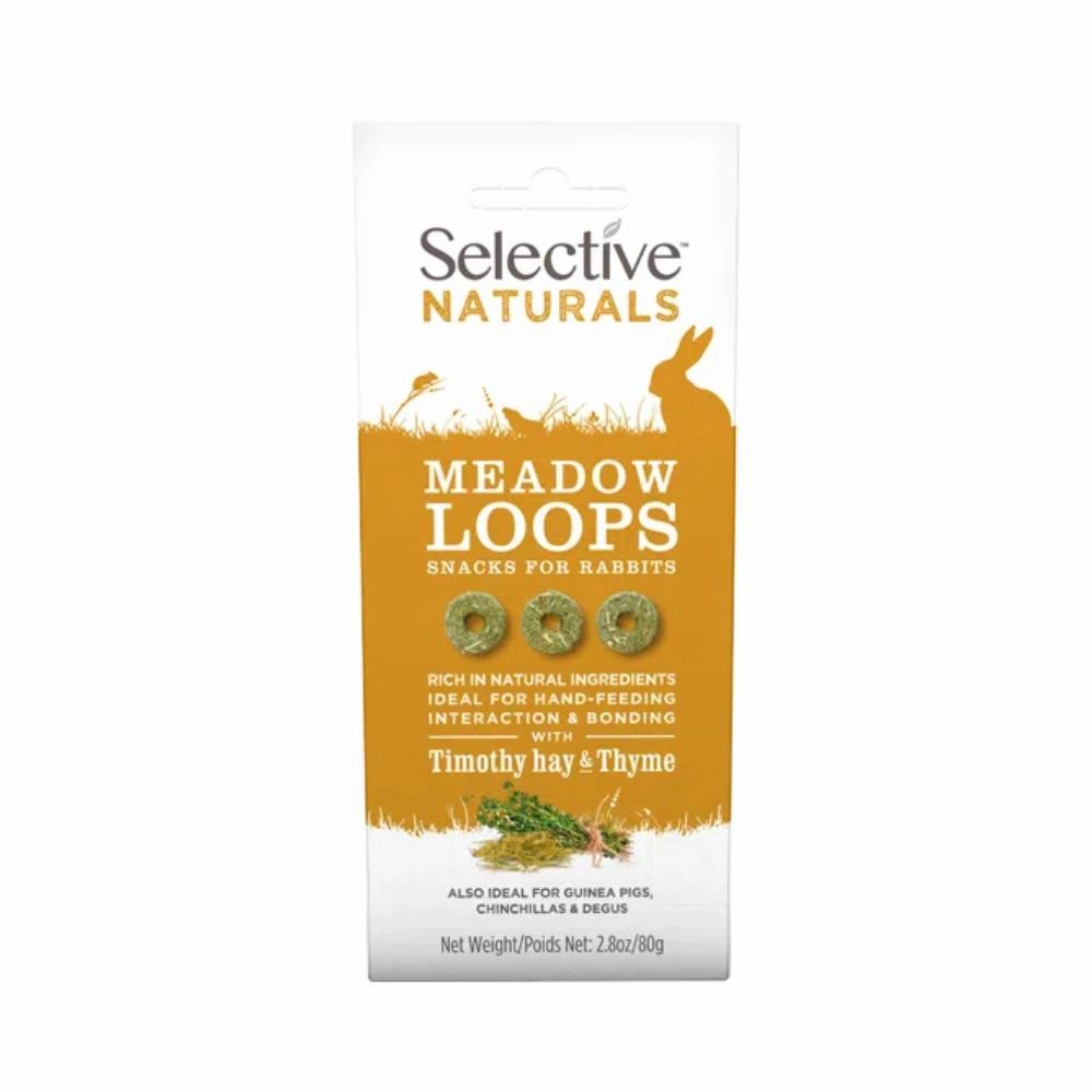 Supreme Science Selective Meadow Loops with Timothy Hay & Thyme 80g cat vitamins cat digestive aid cat immune support cat joint supplement cat skin supplement