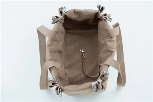 Susan Lanci Scotty Doe Plaid Luxury Carrier - Fawn