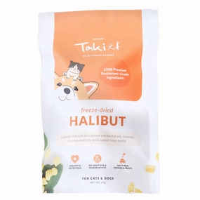 Taki Canadian Halibut Fish Freeze-Dried Treats For Cats & Dogs 60g dog chew toys dog dental chews durable chew toys puppy chew toy bone chew