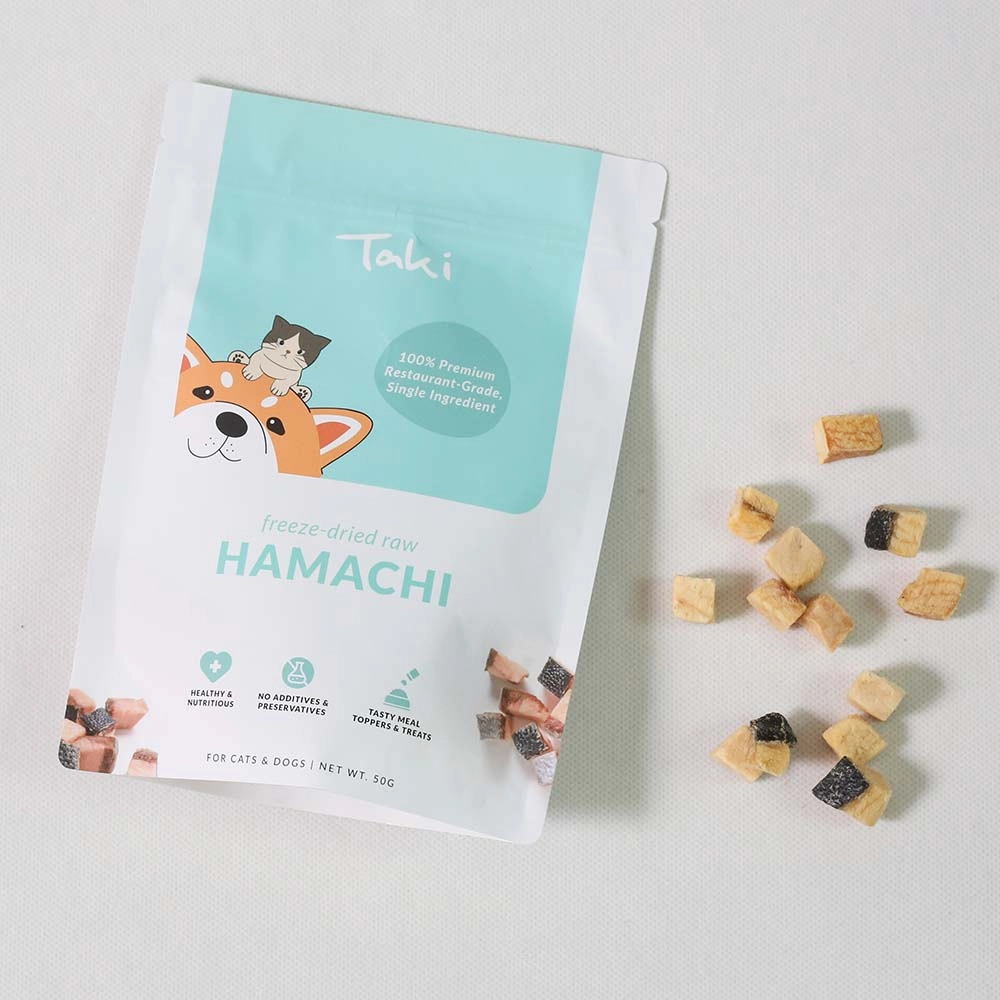 Taki Hamachi Yellowtail Fish Freeze-Dried Treats For Cats & Dogs 50g