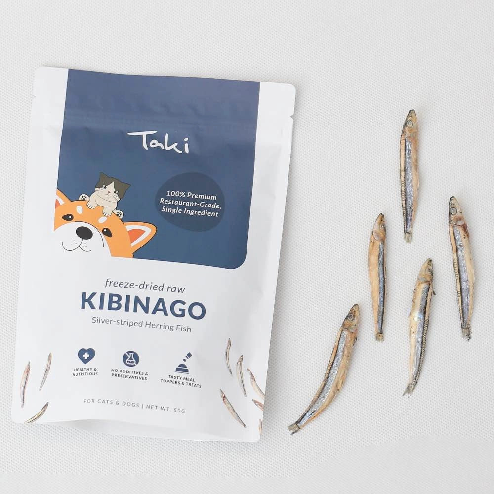 Taki Kibinago Freeze-Dried Treats For Cats & Dogs 50g