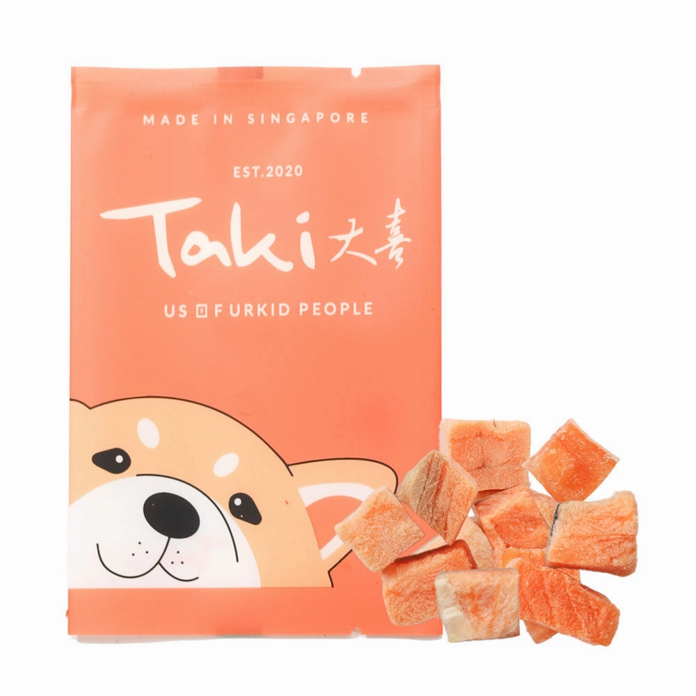 Taki King Salmon Freeze-Dried Treats For Cats & Dogs (1 Packet) 9g dog chew toys dog dental chews durable chew toys puppy chew toy bone chew