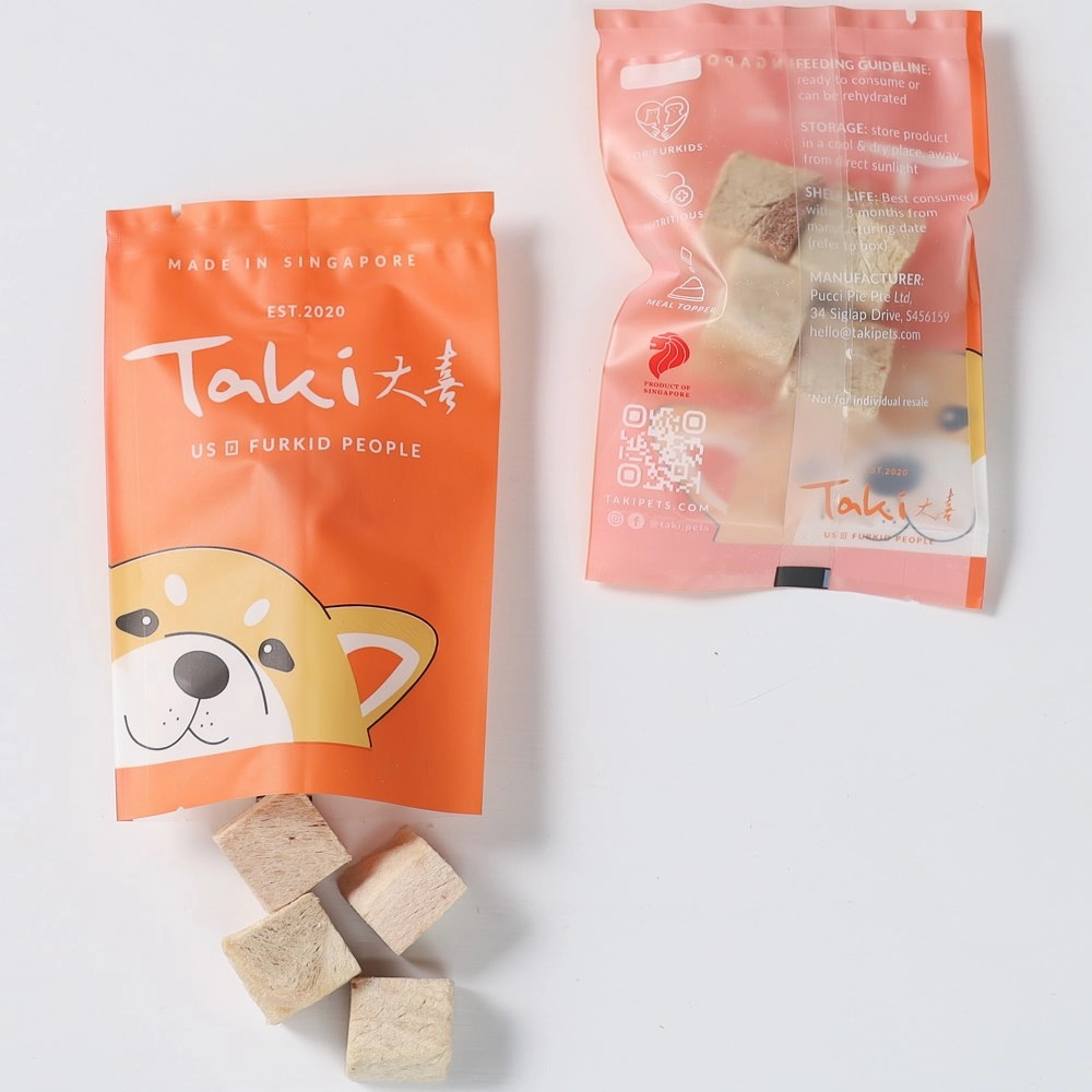Taki Pork Cubes Freeze-Dried Treats For Cats & Dogs (10 Packets) 100g
