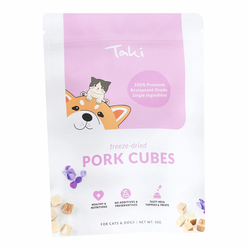 Taki Pork Cubes Freeze-Dried Treats For Cats & Dogs 50g chicken fence goat pen animal fencing electric fencing portable livestock fence
