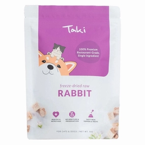 Taki Rabbit Cubes Freeze-Dried Treats For Cats & Dogs 50g dog chew toys dog dental chews durable chew toys puppy chew toy bone chew