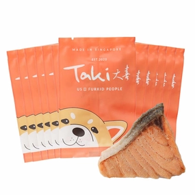 Taki Salmon Fillet Freeze-Dried Treats For Cats & Dogs (12 Packets) 90g cat snacks catnip treats healthy cat food cat reward treats low calorie cat food