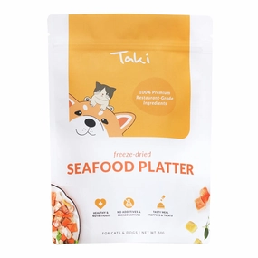 Taki Seafood Platter Freeze-Dried Treats For Cats & Dogs dog chew toys dog dental chews durable chew toys puppy chew toy bone chew
