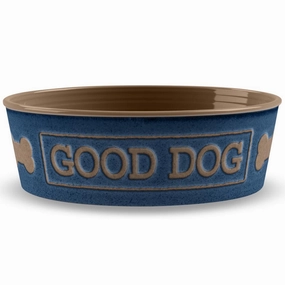 TarHong Good Dog Dog Bowl (Indigo) dog bones rawhide chew sticks dog jerky bacon bone