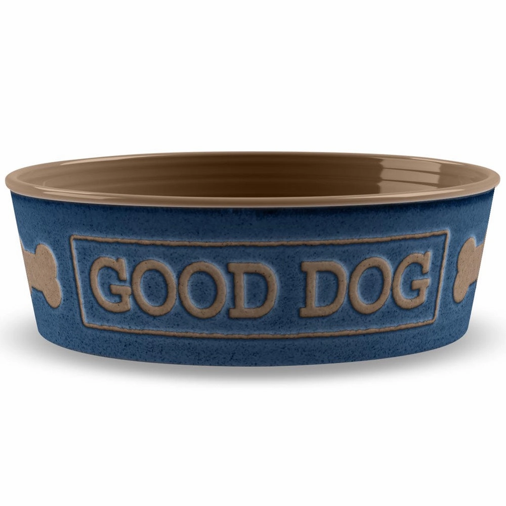 TarHong Good Dog Dog Bowl (Indigo) dog bones rawhide chew sticks dog jerky bacon bone