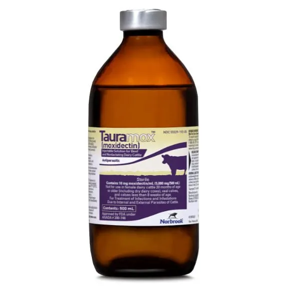 Tauramox Injectable Solution, 500 mL (moxidectin)