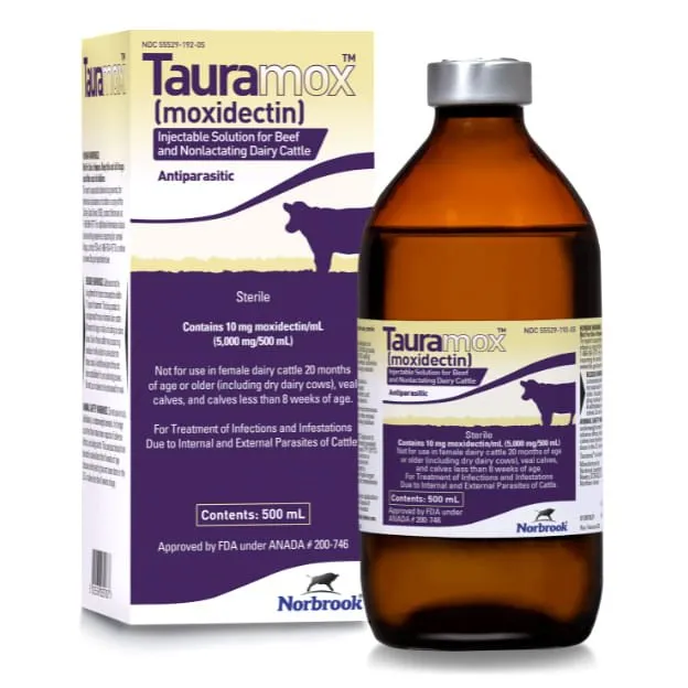 Tauramox Injectable Solution, 500 mL (moxidectin)
