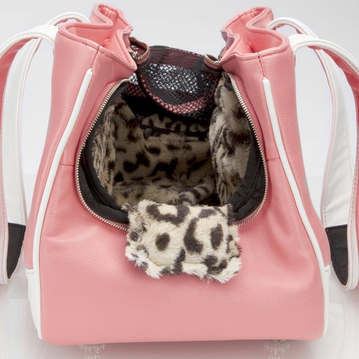 Te Quiero Chihuahua Rescue Me Tote Faux Leather Dog Carrier Pink