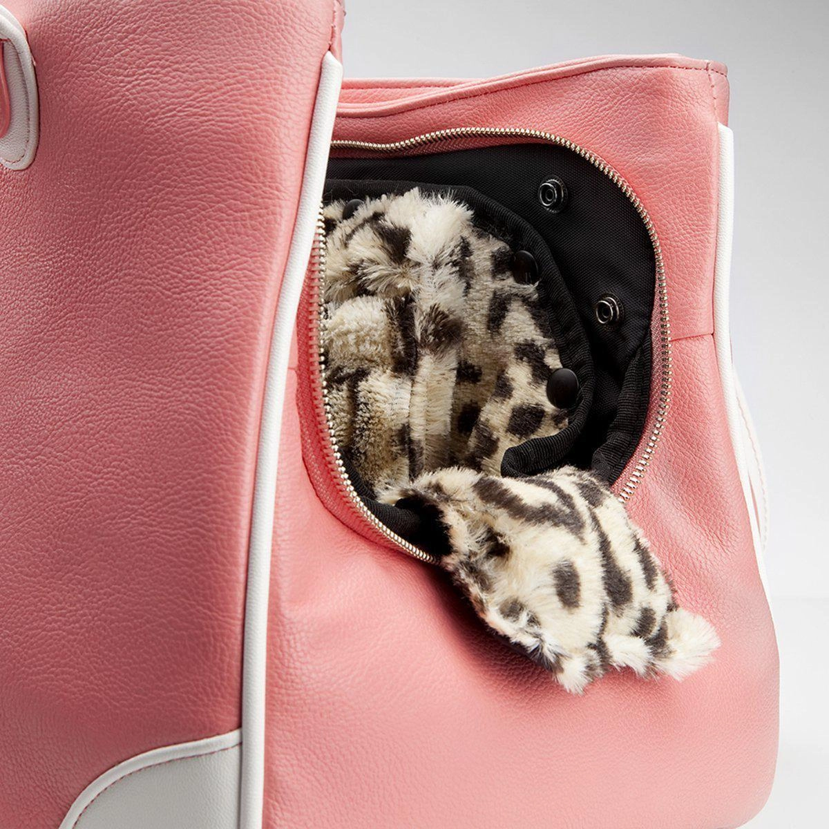 Te Quiero Chihuahua Rescue Me Tote Faux Leather Dog Carrier Pink