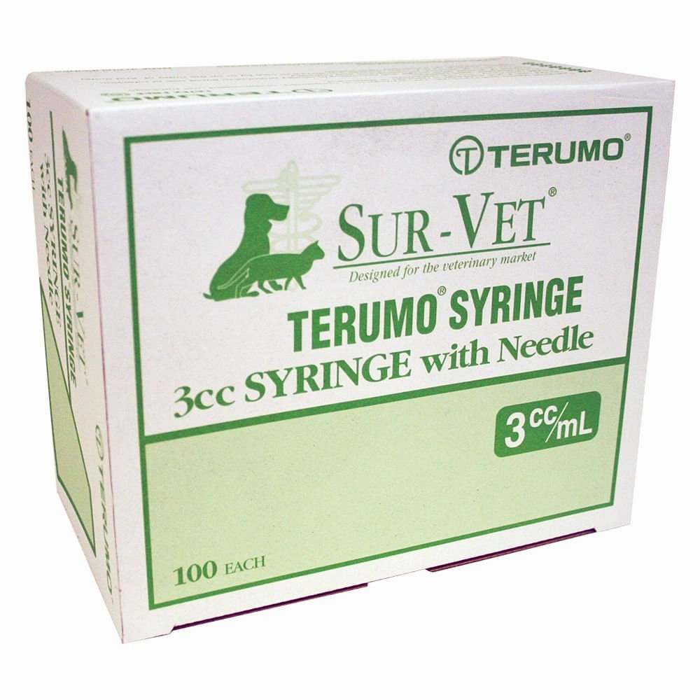 Terumo SUR-VET Luer Slip Syringe with Needle, 100 count sheep feed sheep mineral sheep hay sheep pellets sheep salt block