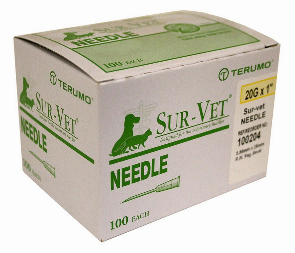 Terumo SUR-VET Veterinary Needles, 100 Count