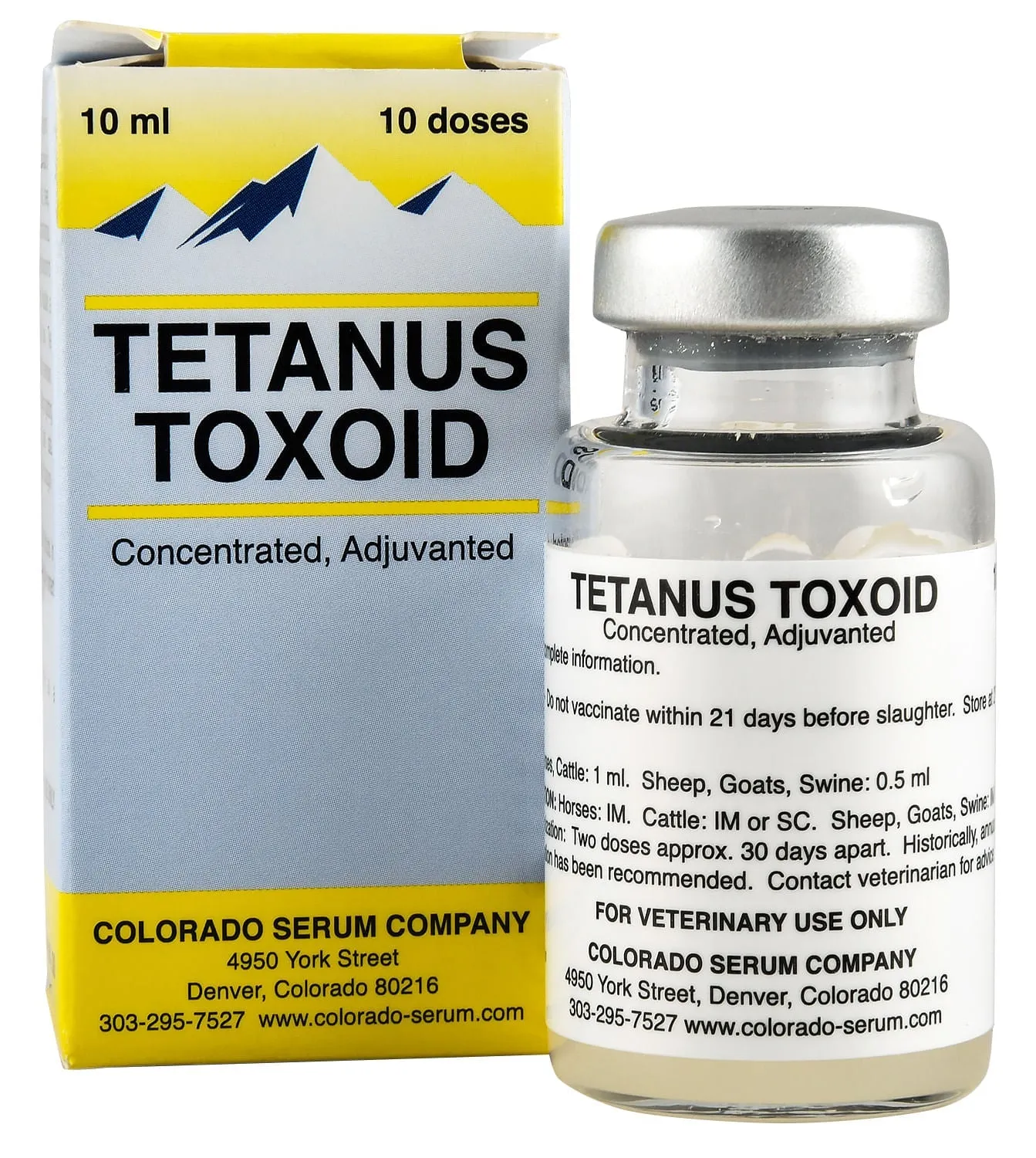 Tetanus Toxoid Concentrate Vaccine for Horses & Livestock