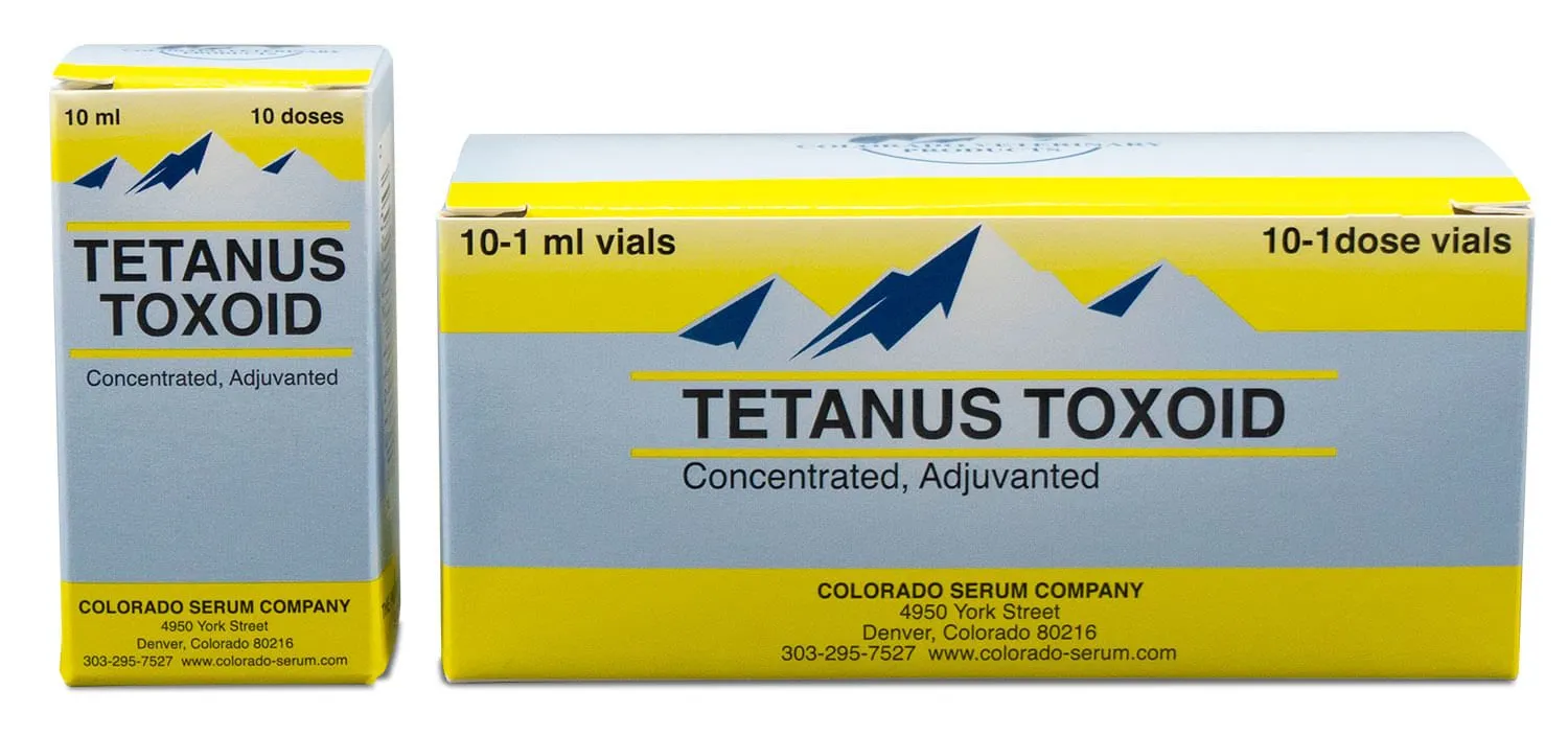 Tetanus Toxoid Concentrate Vaccine for Horses & Livestock