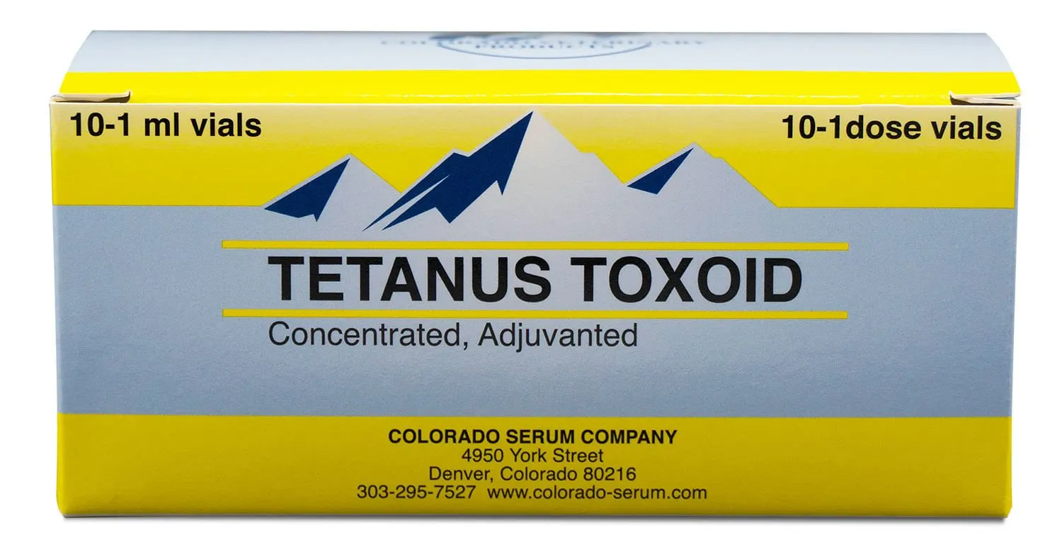 Tetanus Toxoid Concentrate Vaccine for Horses & Livestock