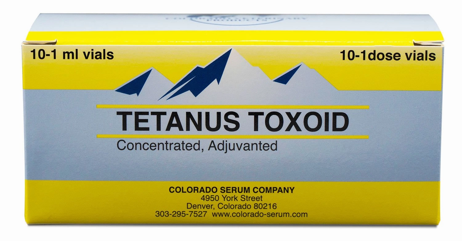 Tetanus Toxoid Concentrate Vaccine for Horses & Livestock