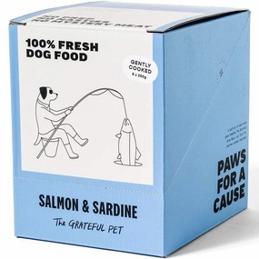 The Grateful Pet Gently Cooked Salmon & Sardine Frozen Dog Food 2kg dog sweater dog tuxedo dog dress holiday dog outfit dog birthday shirt